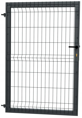Furtka-ogrodzeniowa-Porto-3D-panelowa-jednostronna-metalowa-grafit-90x123cm.webp