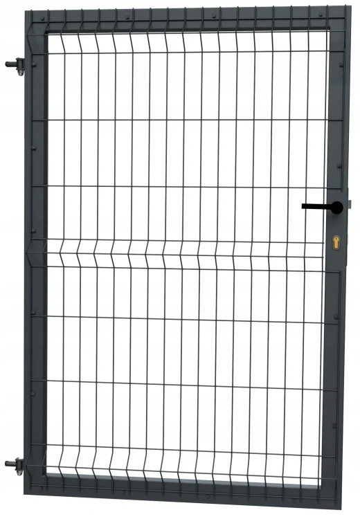 Furtka-ogrodzeniowa-Porto-3D-panelowa-jednostronna-metalowa-grafit-90x123cm.webp