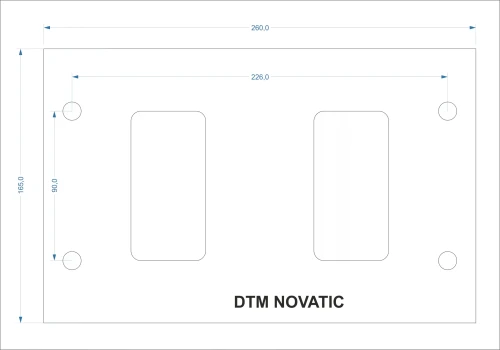 Podstawa pod napęd DTM MOVATIC do bramy przesuwnej