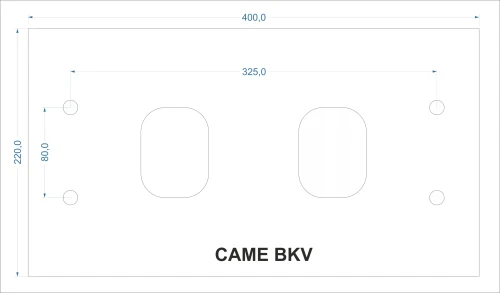 Podstawa pod napęd CAME BKV do bramy przesuwnej regulowana