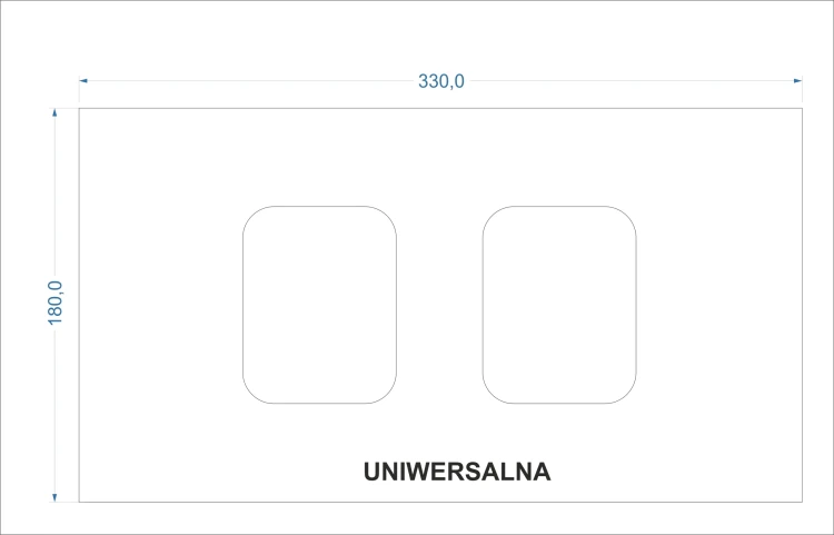 Podstawa pod napęd UNIWERSALNA do bramy przesuwnej regulowana
