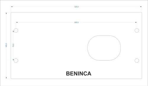 Podstawa pod napęd BENINCA do bramy przesuwnej (regulowana)