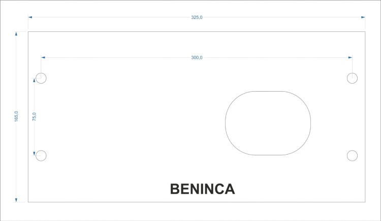 Podstawa pod napęd BENINCA do bramy przesuwnej (regulowana)