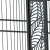 Furtka ogrodzeniowa DECO panelowa dwuskrzydłowa metalowa grafitowa
