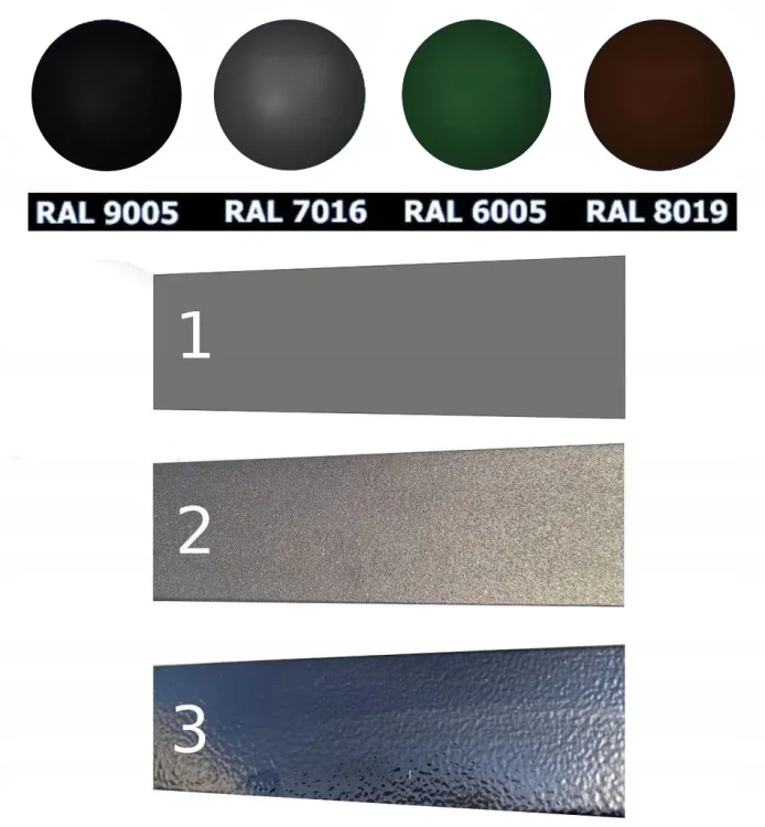 Furtka ogrodzeniowa FINO panelowa dwuskrzydłowa metalowa grafitowa