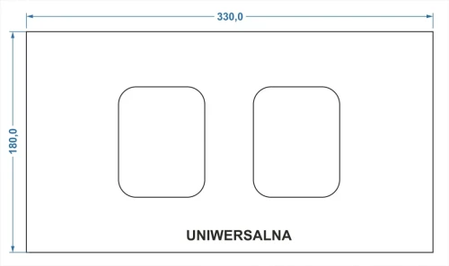 Podstawa pod napęd UNIWERSALNA do bramy przesuwnej (regulowana)