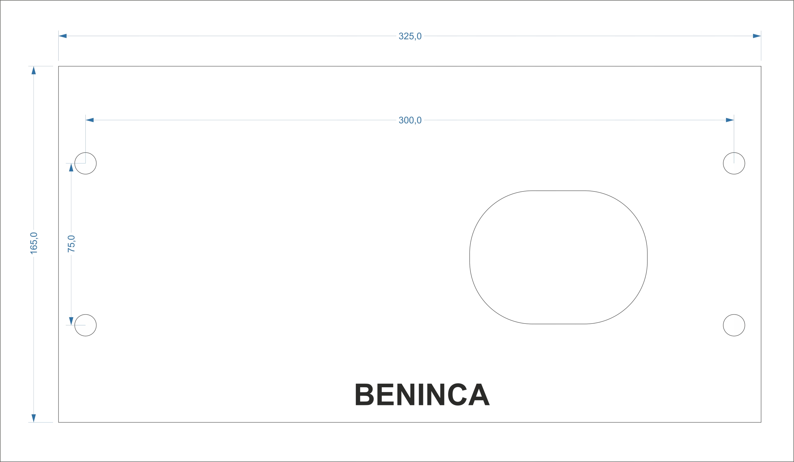 Podstawa pod napęd BENINCA do bramy przesuwnej (regulowana)