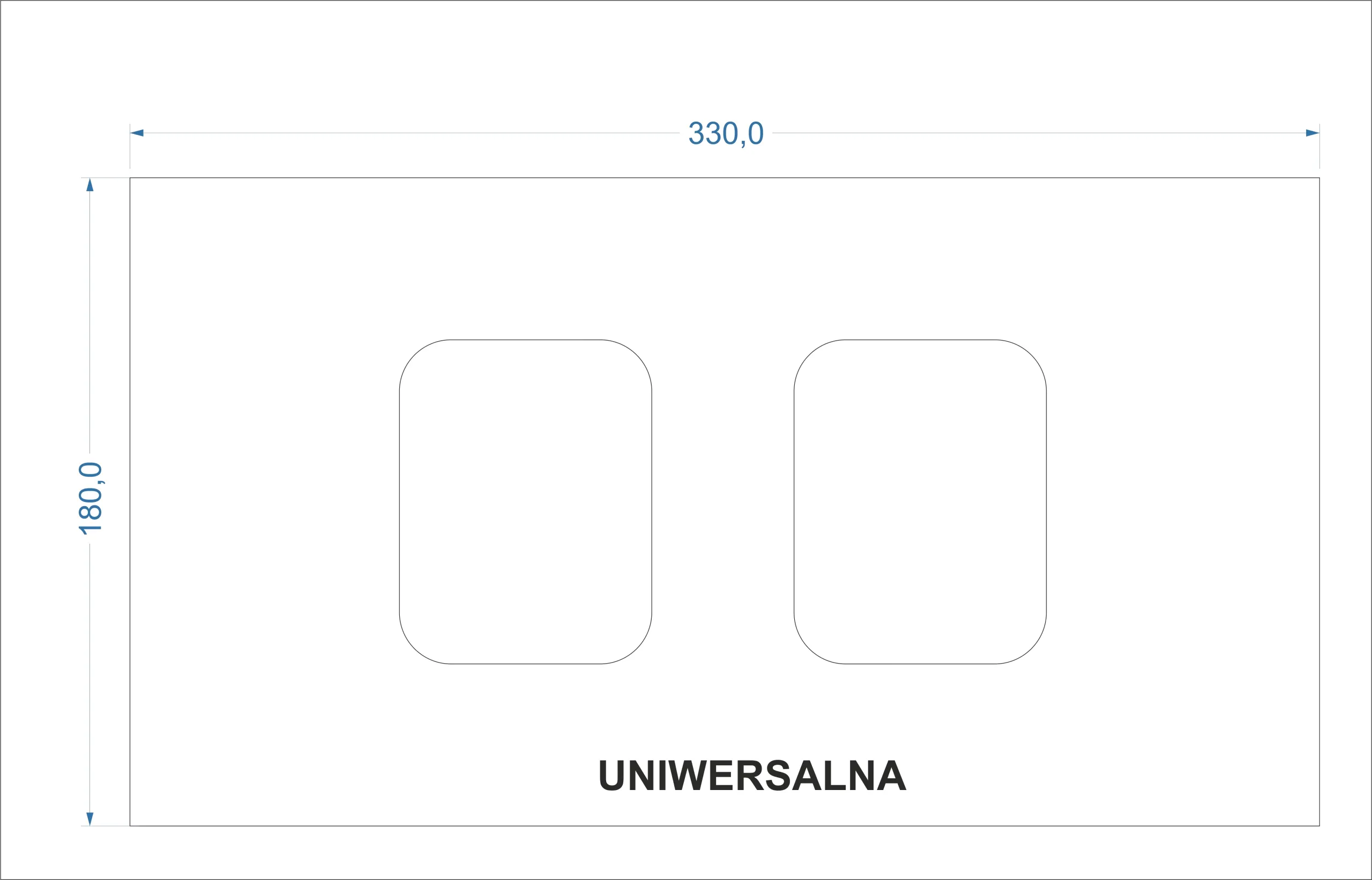 PODSTAWA POD NAPĘD UNIWERSALNA  DO BRAMY PRZESUWNEJ WISZĄCA